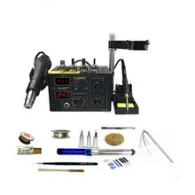 220 В/110 В Saike 852D++ паяльная станция горячего воздуха паяльная станция BGA De-paying 2 в 1 с поставкой Пневмопушка со стойкой, и много подарков