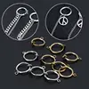 10Pcs DIY Clip On Earring Converters Non-pierced Ear Round Hoops Jewelry Finding 5
