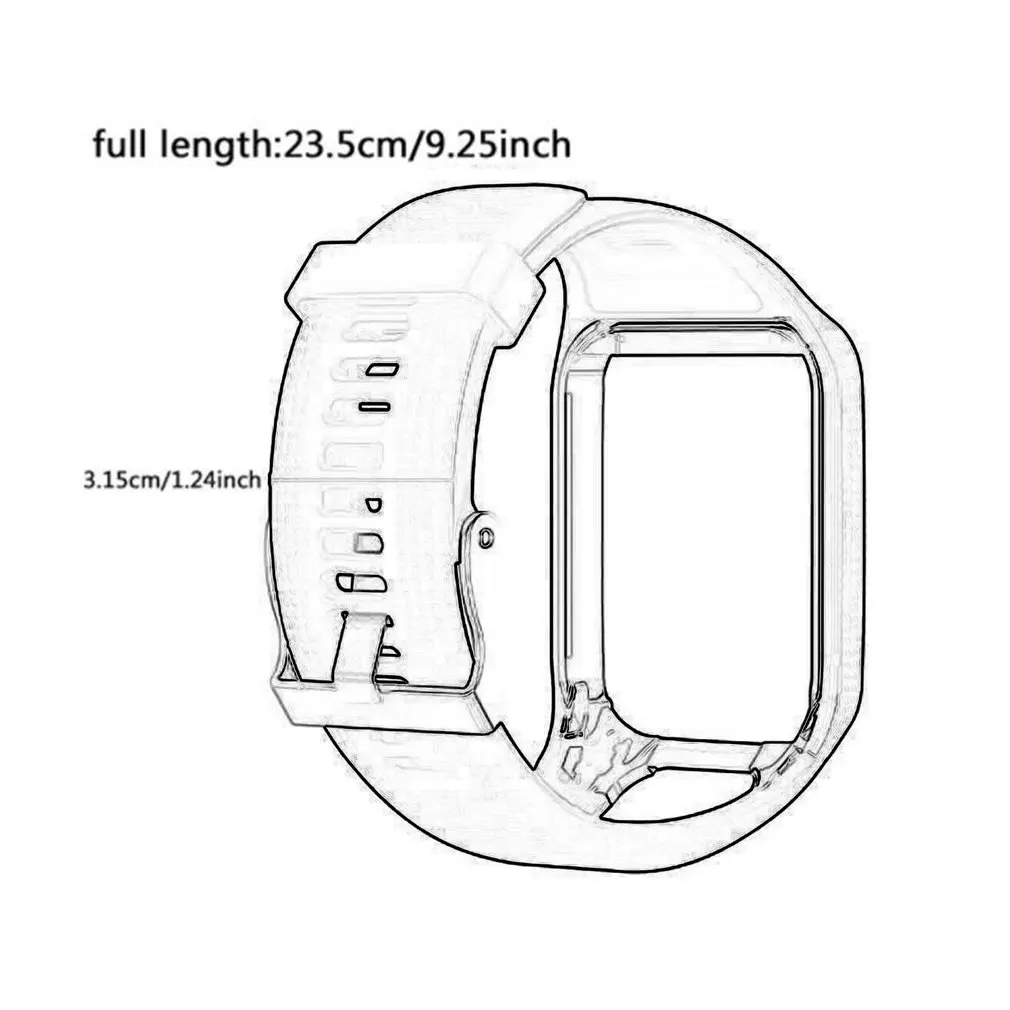 Силиконовый сменный ремешок для часов Tom 2 3 серии ремешок для часов Ремешок для TomTom Runner 2 3 gps часы