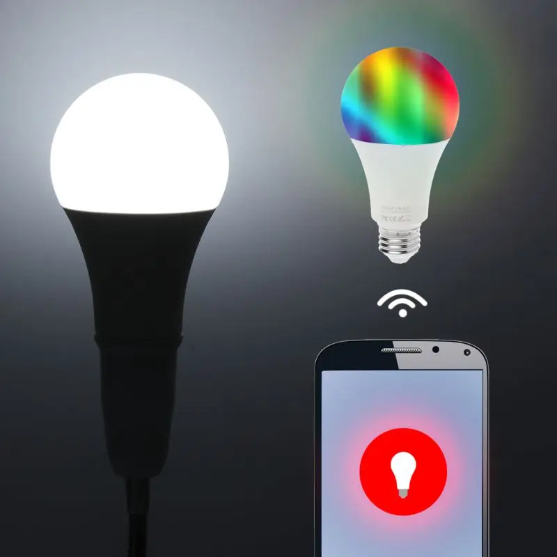 Wifi умный светодиодный светильник E27 10 Вт 7 Вт RGB Голосовое управление для Alexa Echo Google Home приложение дистанционное управление