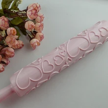 По DHL или EMS 500 шт торт отпечаток Скалка кондитерский инструмент для приготовления теста помадка рельефная форма цветок в форме сердца