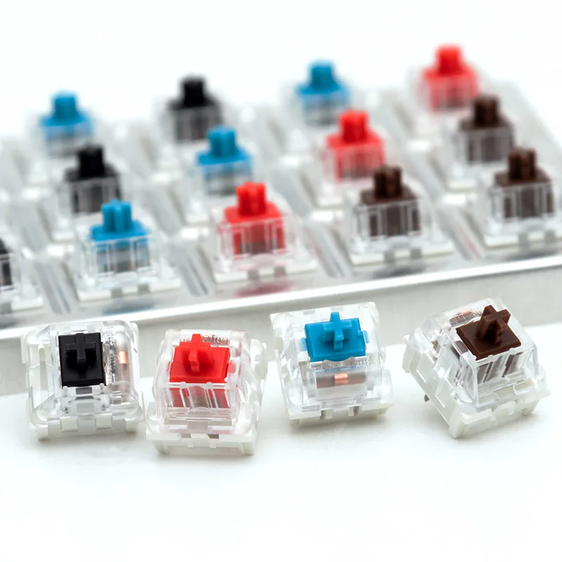

24pcs/pack LongHua Mechanical Keyboard Switch Longhua MX Black Brown Blue Red Transparent keyswitch