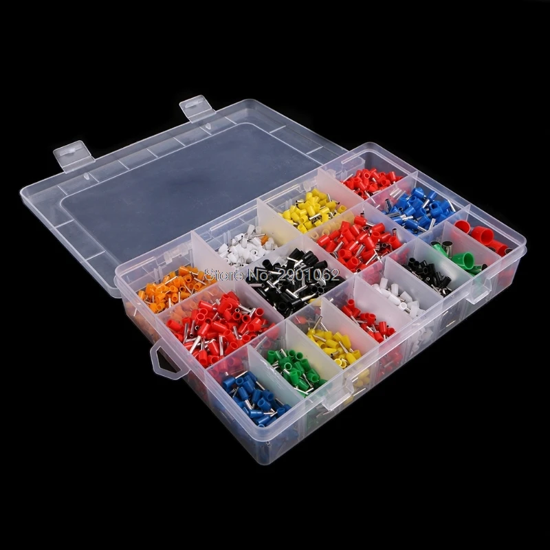 

2120 Pcs Insulated Cord Pin End Terminal Bootlace Ferrules Kit Set Wire Copper AP16