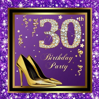 

Laeacco 30th 40th 50th 60th Lady Birthday Party Customized Women Photography Backgrounds Photographic Backdrops For Photo Studio