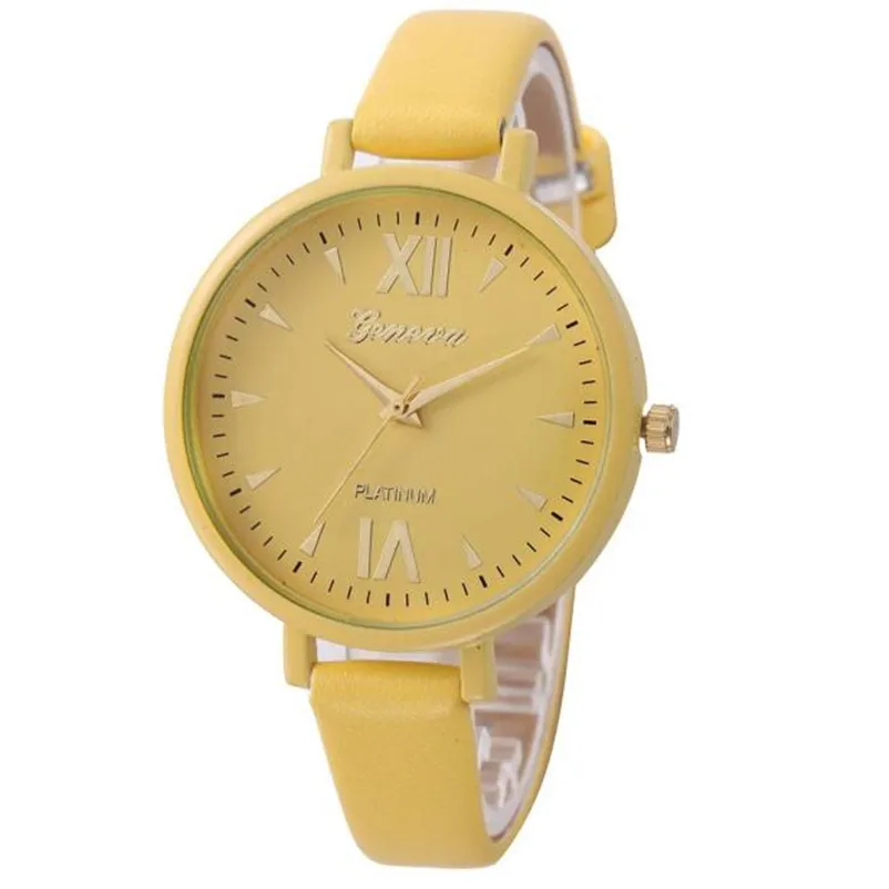 Women's watches fashion leather watch strap Leisure Time Fine Analog  Simple Clock Female Wrist Watch relogio feminino M17 (11)