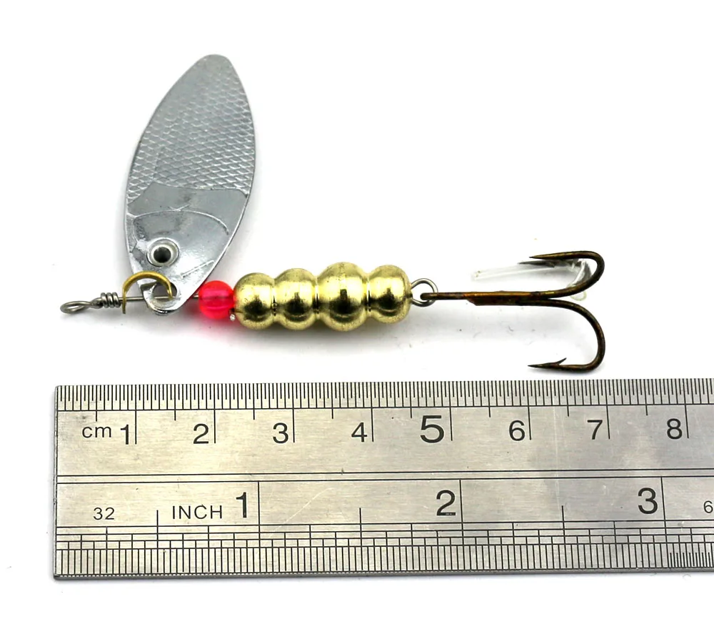 HENGJIA 1pcs Spoon Fishing Lure 7cm 11g Hard Fishing Spoon Lure Metal