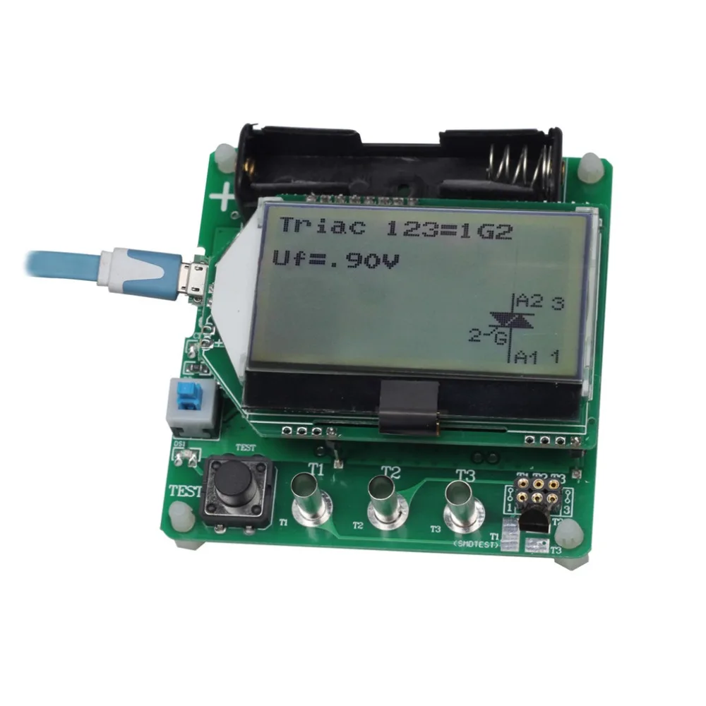 

Professional ESR02 Digital LCR Meter Multimeter Transistor Tester Diode Triode F C R MOS/PNP/NPN with Test Lead Clip Free Ship