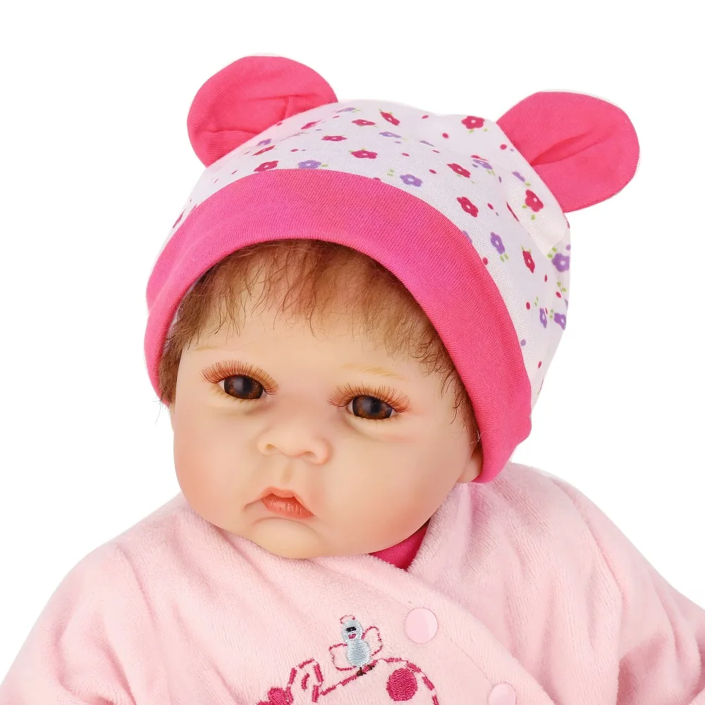 Bebes Reborn NPK настоящая babydoll 55 см силиконовая кукла для новорожденных девочек