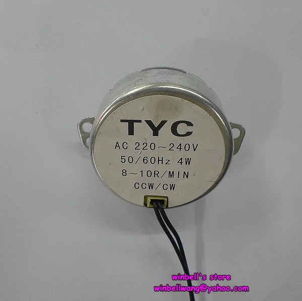 50 мм TYC-50 4 Вт мотор-редуктор герц двигатель переменного тока 220 в 8-10 об/мин