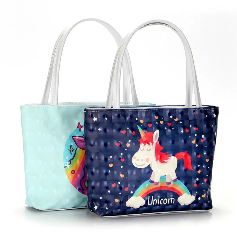 

Bag 2018 Fashion Unicorn Women PU Leather Big Capacity Waterproof Handbag Messenger Bag Capacity Luxury Handbags Tote Design