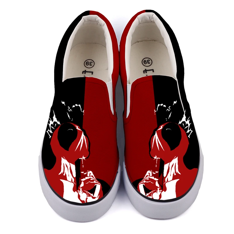 

E-LOV Hot America Movie Fans Canvas Shoes Hand Painted Casual Flats Customize Graffiti Leisure Walking Shoes Couples Loafers