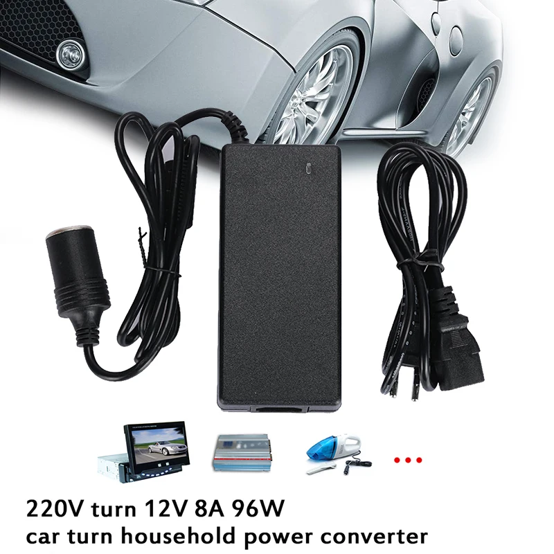 Vehemo автомобильного прикуривателя AC 220 В к DC12V разъем адаптера дома прочный Питание автомобильный адаптер конвертер