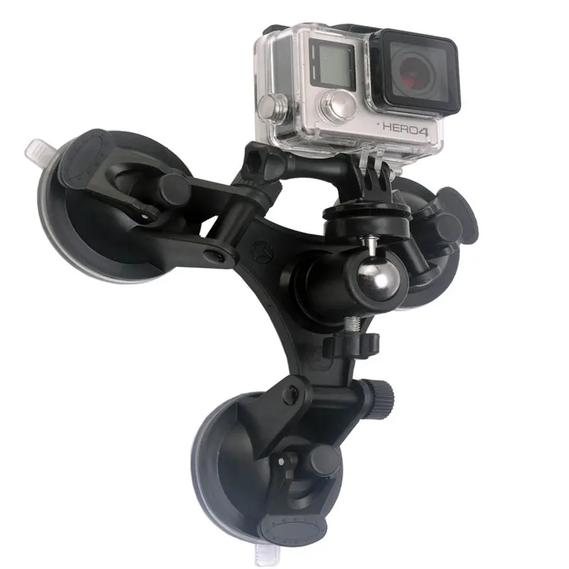Аксессуары для Gopro 3 ножка автомобильный держатель на присоске треугольник + мини