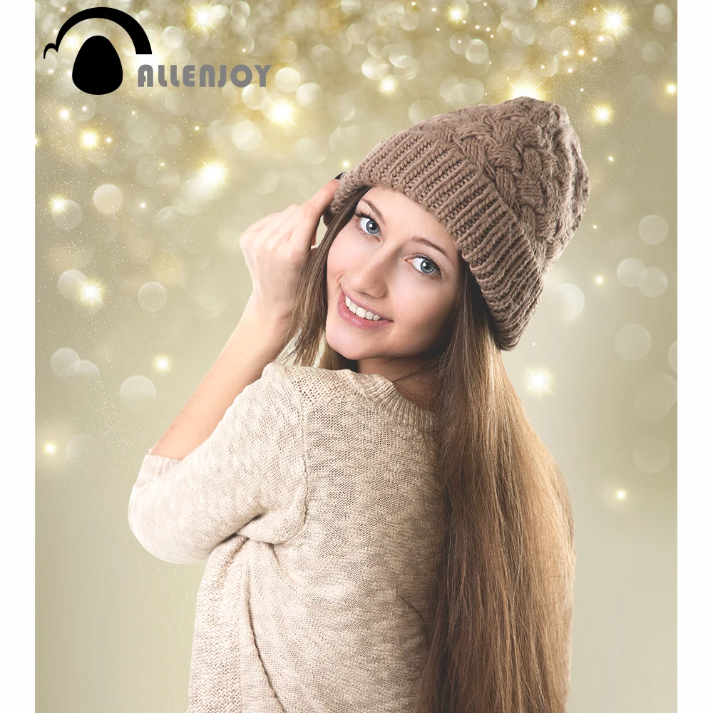 Allenjoy photography backdrops Gold void spots glitter fashion beautiful shiny baby photo background photography backdrops