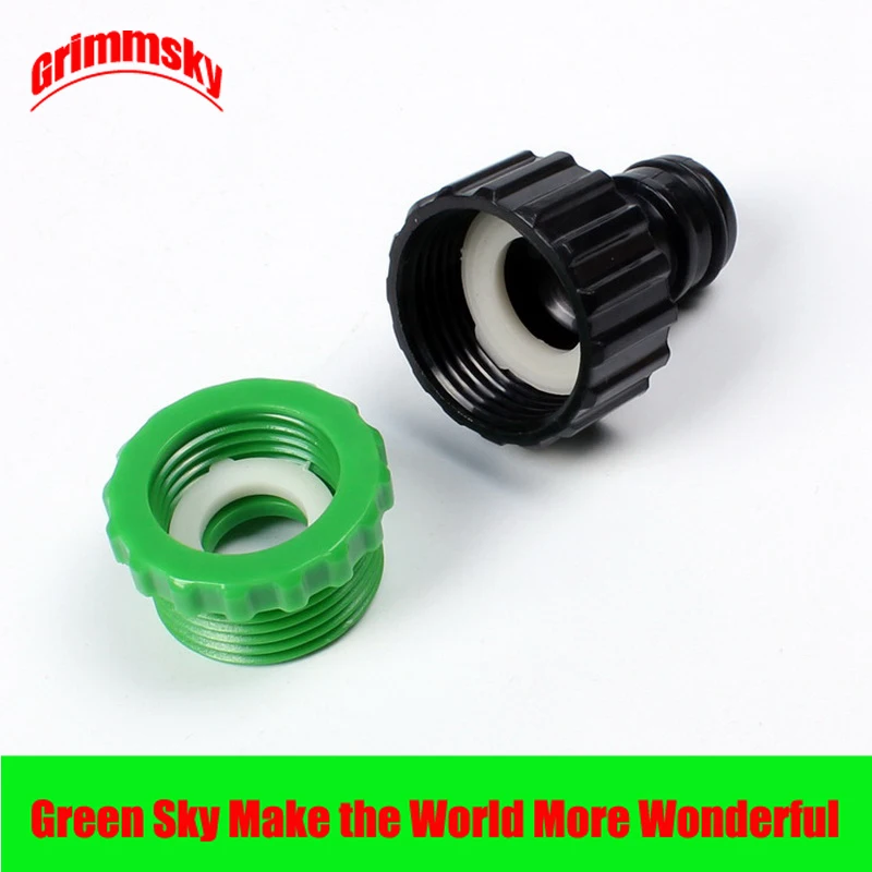 

2pcs/lot garden irrigation female thread 1/2 "3/4" tap faucet hose faucet adapter