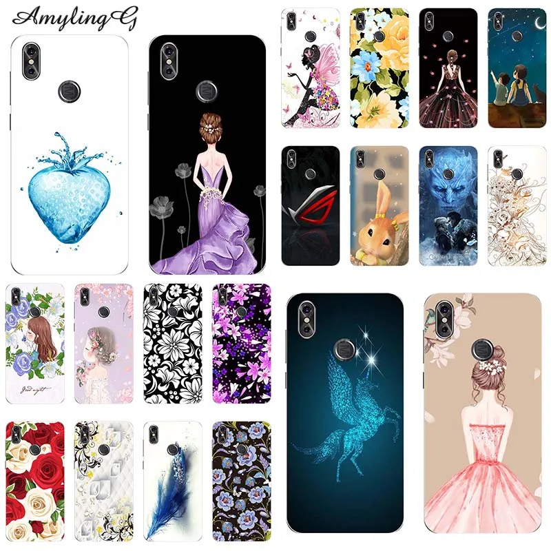 

Fashion Soft TPU Flower Printed Phone Case for Doogee Y8 6.1-inch Phone Cases Silicone Printing Back Cover Skin Coque Shell