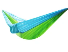 Fashion Creative Outdoor Hammock Light Parachute Cloth Hammock Personality Outdoor Single Double Camping Leisure Hammock Q362