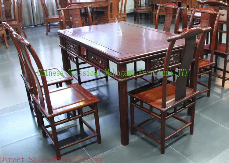 Chinese classical mahogany furniture rosewood furniture dining table