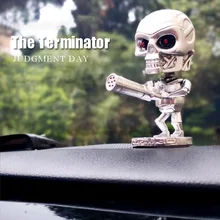 Q Edition Терминатор Скелет креативный автомобиль качающаяся голова автомобиля ювелирные изделия мультфильм манекен герой кукла классический стиль аксессуар подарок