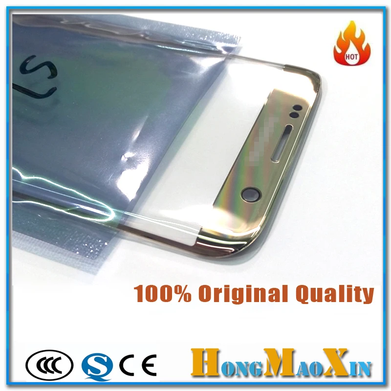 

1pcs Free Shipping Original LCD front glass lens for S7 edge s7edge G9350 Broken Touch Screen Panel Glass Replacement Repairing