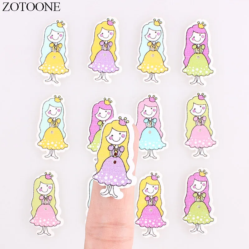 

ZOTOONE Wood Buttons for Clothing Christmas Scrapbooking Accessories Sewing DIY Cute Girl Handmade Wooden Button Scrabook Crafts