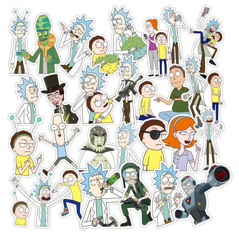36/45/100 قطعة الساخن الأمريكية الدراما ريك و Morty ملصقا صائق ل سيارة موتو محمول دراجة حقيبة لوح التزلج الغيتار ملصقات 36/45/100 قطعة الساخن الأمريكية الدراما ريك و Morty ملصقا صائق ل سيارة موتو محمول دراجة حقيبة لوح التزلج الغيتار ملصقات