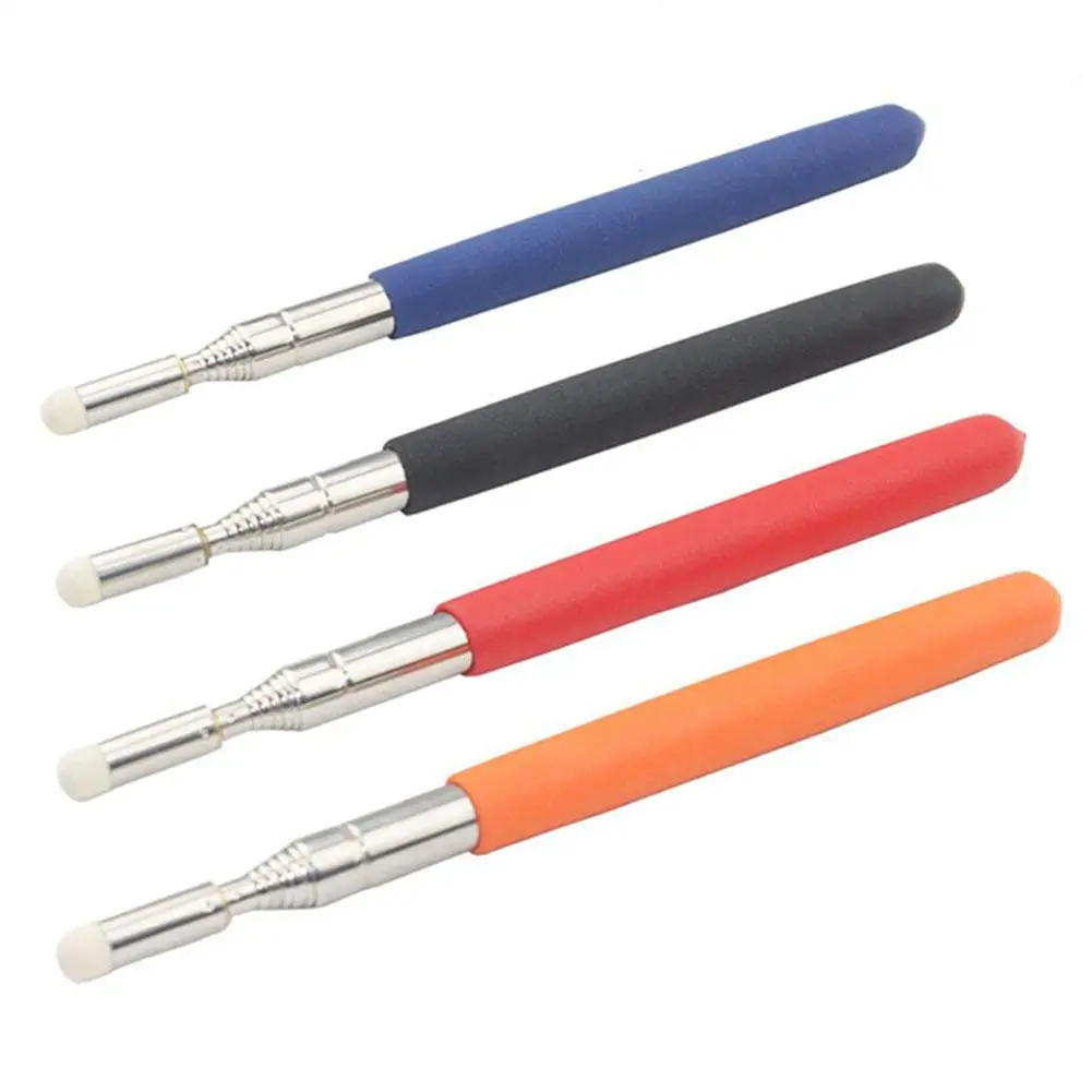 

None Pointer touch whiteboard pen High quality felt head 1 meter stainless steel telescopic teacher pointer r29