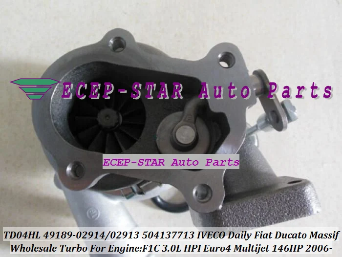 TD04 TD04HL 49189-02914 49189-02913 504137713 504340177 Turbo Turbocharger For IVECO Daily Fiat Ducato Massif 2006- 3.0L HPI F1C 146HP