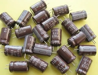 

50 pcs Nippon 6.3V 820UF Electrolytic Capacitor 105C