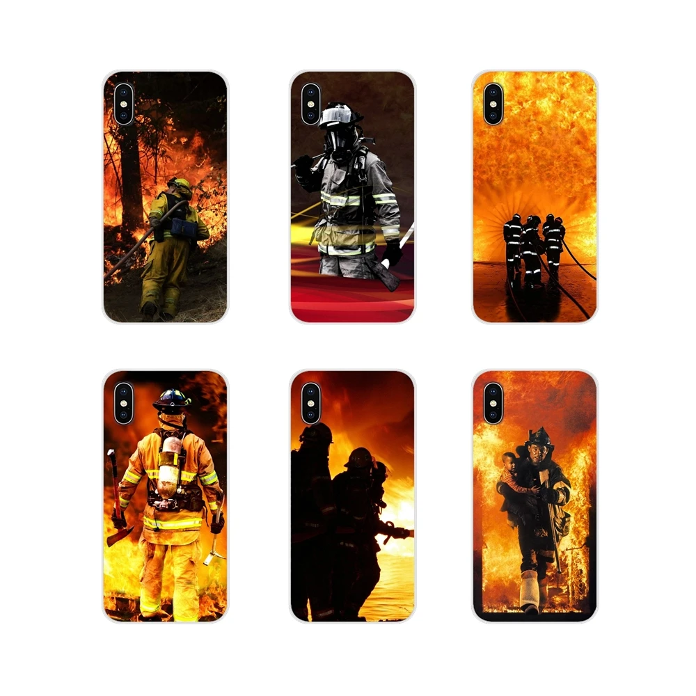 

Phone Skin Cover For Xiaomi Mi6 A1 5X 6X Redmi Note 5 5A 4X 4A 4 3 Plus Pro pocophone F1 Firefighter Heroes Fireman Fleece Panel