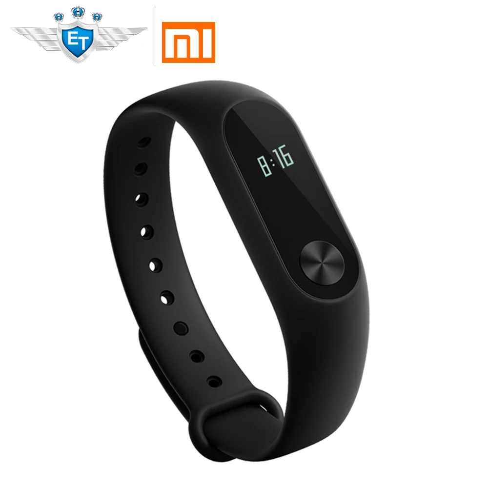 Versión global Xiao mi banda 2 banda de pulsera inteligente oled pantalla touchpad ritmo cardíaco Monitores Bluetooth 4.0 fitness Tracker CE