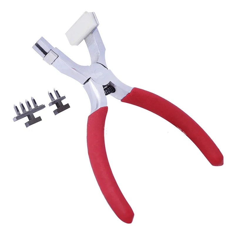 

4mm Leather Spacing Hole Tool Leather Craft Punch Tools Round Row Punch Drilling Tool Leather Piercing Nippers 2/4 Prong Hole