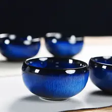 Китайские керамические чайные чашки, винтажные чайные чашки, сменные печи, мастер-чашки, Celadon чайный набор кунг-фу S