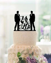 Mr & Mr Cake Toppers For Weddings Acrylic Wedding Decoration Personalised Cake Toppers Custom Decoration Mariage Modern Toppers