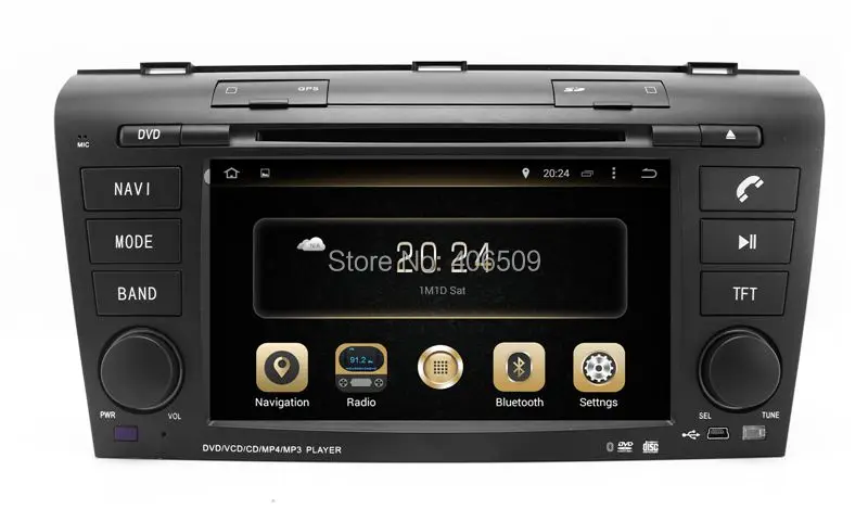 Perfect Android 8.0 Car DVD Player for Mazda 3 Mazda3 2004 2005 2006 2007 2008 2009 with GPS Navigation BT Radio USB WIFI 8Core 4G+32G 0
