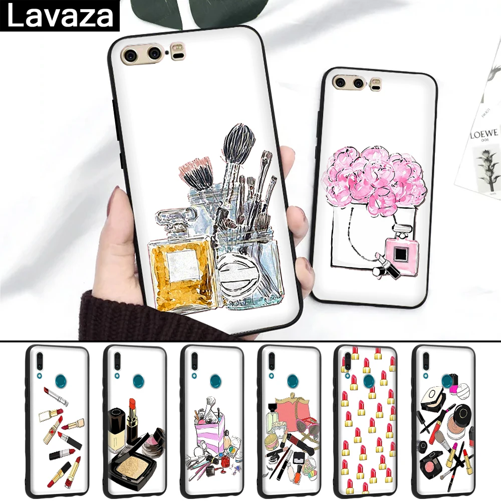 

Lavaza 28FF Fashion Makeups Cosmetic Silicone Case for Huawei P8 Lite 2015 2017 P9 2016 Mini P10 P20 Pro P Smart 2019