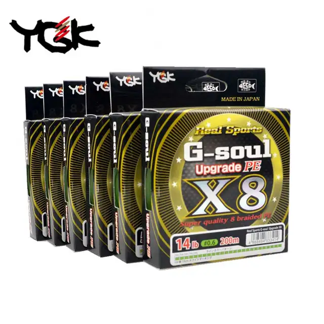 US $20.50 Original YGK GSOUL X8 upgrade 150M200M PE 8 BraidED Fishing Line Made in Japan linha multifilamen