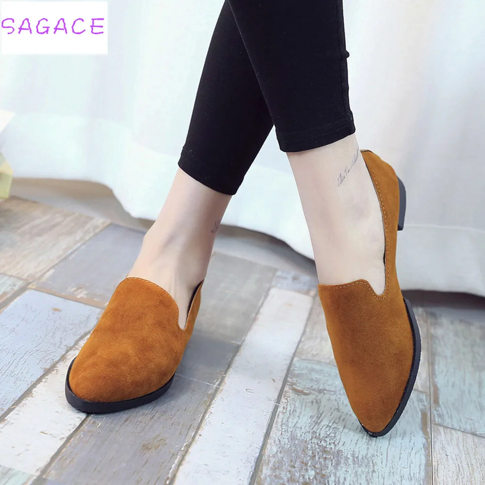 2018 حار جديد أزياء المرأة الفتيات الانزلاق على حذاء مسطح عارضة الصنادل الباليه أحذية الحجم 36-40 أزياء السيدات الصلبة متعطل الأحذية