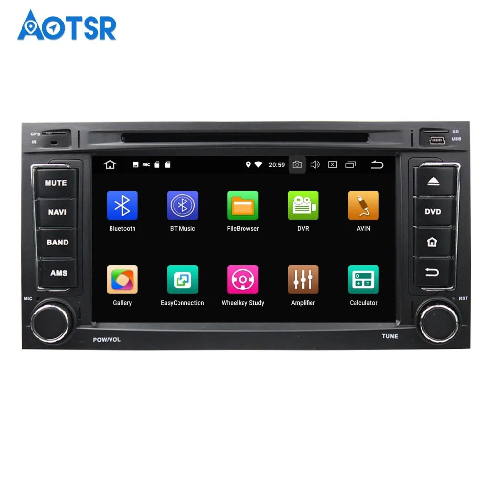 Cheap Android 8.0 32+4GB Car DVD player GPS navigation radio For VW Volkswagen TOUAREG 2002-2010 MULTIVAN 2008-2012 multimedia radio 4