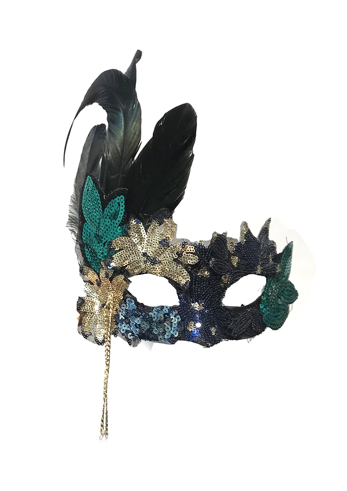 Венеция ночной клуб блёстки супер светящаяся маска Хэллоуин маскарад Вечерние женские косплей синие женские маски