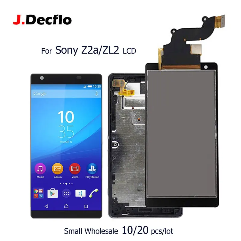 

10/20 pcs/lot For Sony Xperia Z2a D6563 ZL2 IPS LCD Display Touch Screen With Frame Digitizer Assembly Replacement Part Original