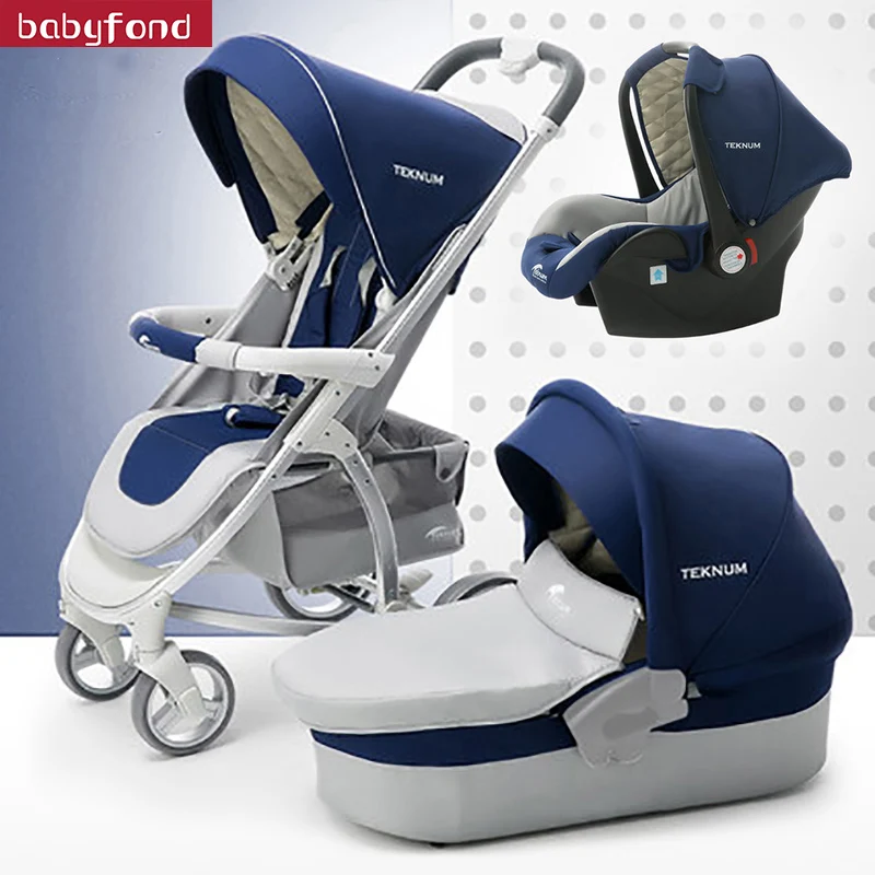 

Teknum Baby Carriage Cart Can Sit, Lie Down, Fold High Landscape, Light Newborn Pushes Carriage.