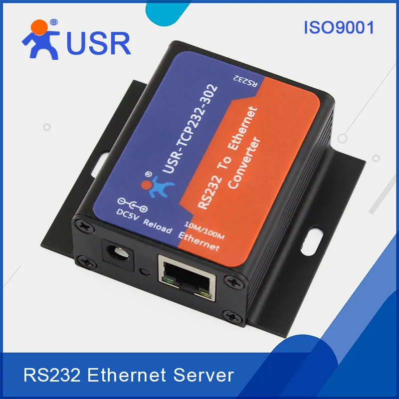 Usr-tcp232-302 Бесплатная доставка RS232 для ethernet конвертер Поддержка DNS DHCP встроенный веб-страницы