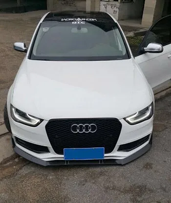 Передний спойлер из углеродного волокна для AUDI A4 S LINE S4 2013|lip splitter|front splitterspoiler lip |
