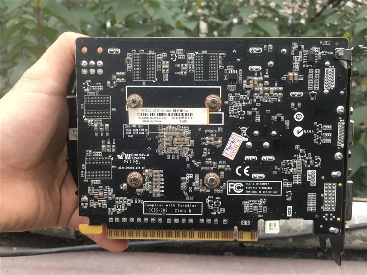 Оригинальная видеокарта ZOTAC GeForce GTX750-1GD5 Raytheon/интернет кафе PA 128Bit GDDR5 видеокарты для nVIDIA карта GTX750 1G