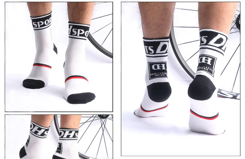 Respirável Ciclismo Profissional de Equitação Meia QTW016