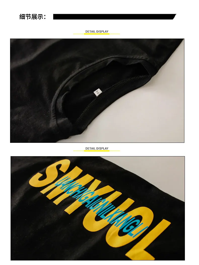 Tracksuit girl  4 6 8 10 12 14 16 Years hip hop tshirt kids dance costume kids jazz summer clothes for girls costume kids (14)