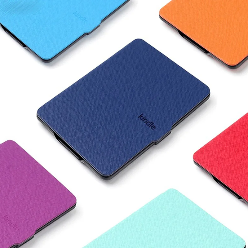 

Ultra Slim Sleep Case for Amazon Kindle Paper white 1 2 3 6 inch Cover for Kindle Paperwhite 1 2 3 Tablet Wake Up Case+Film+Pen
