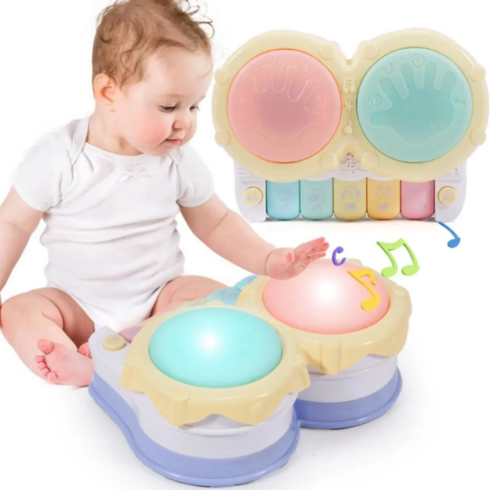 

2in1 Children's piano drum pat drum music toys baby child hand drum puzzle toy Best gift for children kids child Edutional gift