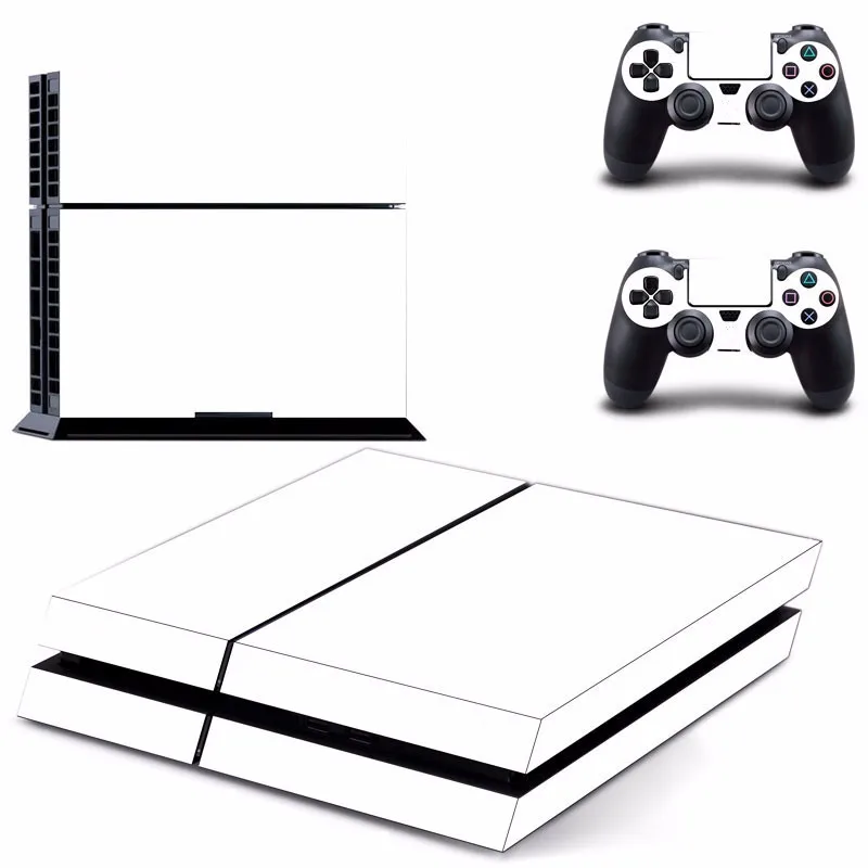

Best Promotion Excellent Quality Skin Sticker For PS4 For PlayStation 4 Console With 2 Controller Protector Skin White Color